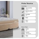 Ver imagem 2 de Cama Box Casal Bipartido + Colchão Life D33 Pillow Top 61x138x188cm - Bege - e-Shop Casa