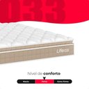 Ver imagem 4 de Cama Box Casal Bipartido + Colchão Life D33 Pillow Top 61x138x188cm - Bege - e-Shop Casa
