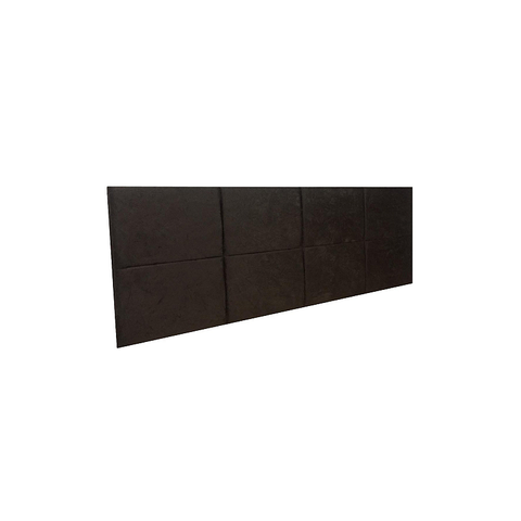 Cabeceira Estofada Queen 8 Blocos Não É Segredo Suede Amassado Marrom Escuro 160x60