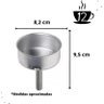 Funil para Cafeteira Italiana Moka em Alumínio - 12 Xícaras - 2