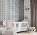 Ver imagem 1 de Papel de Parede Bobinex Revoada - Xadrez Quadros Cinza e Azul 4455