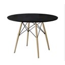 Ver imagem 4 de Mesa de Jantar Redonda Eames Eiffel 120cm Preta