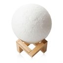 Ver imagem 5 de Luminária de Lua 3d com Base de Madeira Luminária Lua 3d com Base de Madeira Touch Usb Decorativa