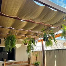 Esteira de Junco Natural 8,50mt X 65cm para Cobertura Decoração - 4