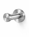 Ver imagem 2 de Kit Dois Ganchos Aço Inox 304 Adesivo 3m Prata Escovado