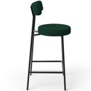 Ver imagem 6 de Kit 02 Banquetas Baixa para Cozinha Sala de Jantar Bar Bancada Milão L02 Bouclê Verde - lyam decor L