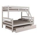 Ver imagem 5 de Cama Treliche Casal Solteiro Madeira Maciça Auxiliar Casal:Branco