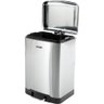 Lixeira com Pedal 12 Litros Inox Tampa Basculante Vonder - 2