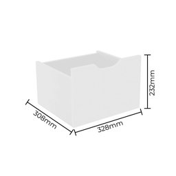 Nicho Organizador Qmovi 3 Gavetas Branco - 4