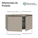 Ver imagem 4 de Balcão de Cozinha 120cm 2 Portas Suspenso Nice Madesa