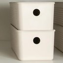 Ver imagem 7 de Kit 6 Cestos Organizadores Multiuso 4,2l Bege 26x12x13cm Flow Cestinho Retangular ou