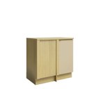 Ver imagem 2 de Balcão Canto Reto 1 Porta Elite Yescasa Amarelo/Canary/Off White