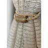 Prendedor Abraçadeira Pingente Cortina com Imã Strass Luxo Dourado - 1