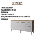 Ver imagem 2 de Balcão para Pia Emily 160 Cm Savana Off White Moblis