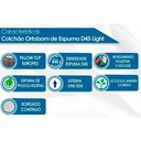Ver imagem 3 de Cama Box Baú c/Auxiliar Solteiro: Colchão Espuma Ortobom D45 Light Saúde + Base CRC Courano Black