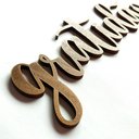 Ver imagem 3 de Adorno Gratidão - Quadro, Lettering, Decoração Para Parede - 25cm - Toque 3D:Bronze