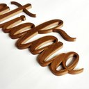 Ver imagem 2 de Adorno Gratidão - Quadro, Lettering, Decoração Para Parede - 25cm - Toque 3D:Bronze