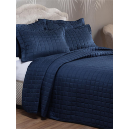 Kit Cobre Leito Premium 200 Fios Dupla Face Casal, Queen, King e Solteiro:king Size/azul Night - 1