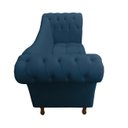 Ver imagem 3 de Recamier Divã Rio 1,50m Suede Azul Royal - Dominic Decor