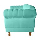 Ver imagem 3 de Sofá Chesterfield Elisabeth 2 Lugares 1.50m Suede Aqua/ Sala de Estar, Decoração, Luxo, Recepção
