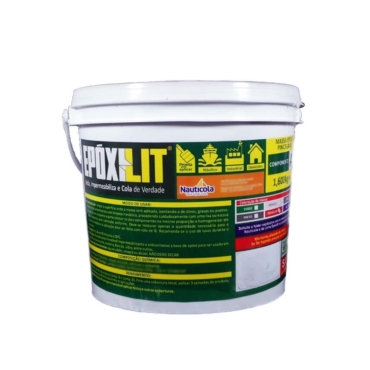 Ver imagem 2 de Resina Epoxilit Massa Pincelável Impermeabilizante 3kg Color:cinza