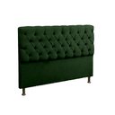 Ver imagem 2 de Cabeceira e Recamier Baú Lana para Cama Box Casal King 195 Cm - Suede - Sv Decor:verde