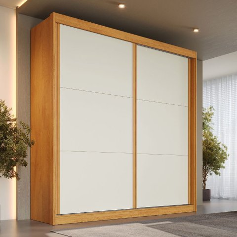 Guarda Roupa Mali 2 Portas de Correr 100 MDF - Móveis Europa