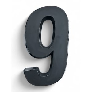 Número Residencial Preto 3d Porta Parede Casa Prédio Empresa 9