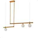 Ver imagem 1 de Luminária Pendente Slim Dourado 120cm Lumier Bivolt Soquete G9