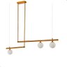 Luminária Pendente Slim Dourado 120cm Lumier Bivolt Soquete G9 - 1