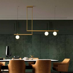 Luminária Pendente Slim Dourado 120cm Lumier Bivolt Soquete G9 - 2