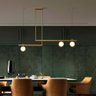 Luminária Pendente Slim Dourado 120cm Lumier Bivolt Soquete G9 - 2