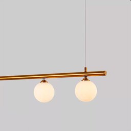 Luminária Pendente Slim Dourado 120cm Lumier Bivolt Soquete G9 - 7