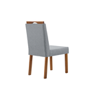 Ver imagem 4 de Conjunto Sala de Jantar Mesa Paris Madeira Maciça 160x90cm Tampo Retângular Vidro Preto com 6 Cadeir