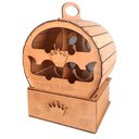 Ver imagem 1 de Mini Adega Mdf para 4 Garrafas