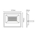 Ver imagem 2 de Refletor Blumenau Led Pro 100W Preto Bivolt 6500K Luz Branca