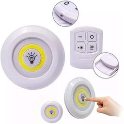 Kit 3 Lâmpadas Luminária Led Controle sem Fio - 2