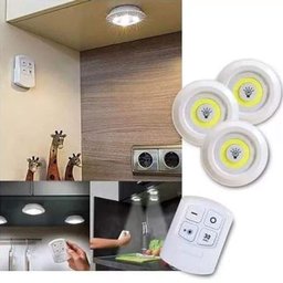 Kit 3 Lâmpadas Luminária Led Controle sem Fio - 5