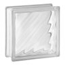 Tijolo Bloco de Vidro Transparente Textura 19x19x8 Tradestar Água - 1