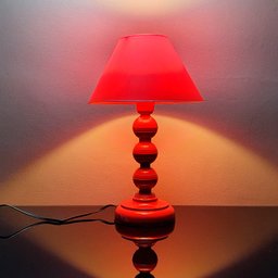 Abajur Quarto Sala Mirage Luminária Decoração Vermelho - 5