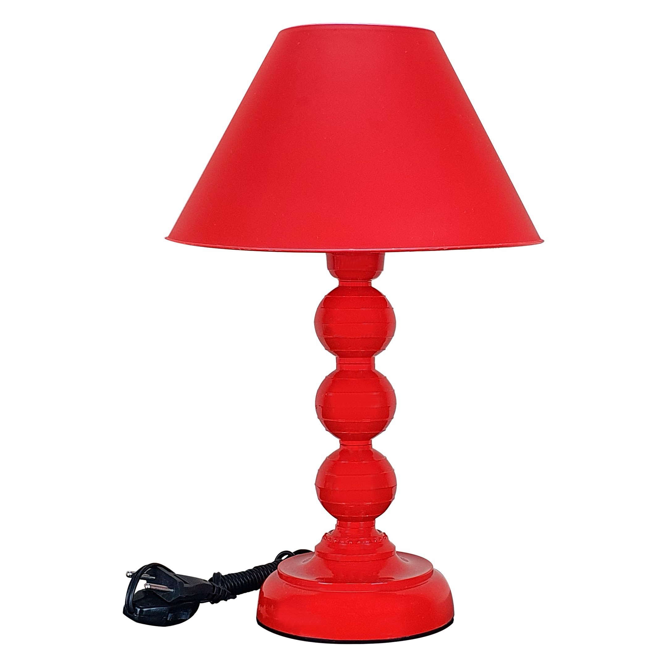 Abajur Quarto Sala Mirage Luminária Decoração Vermelho