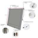 Ver imagem 4 de Toldo Cortina Branco - 3,30m x 1,70m - kit completo