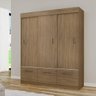 Guarda Roupa Casal 3 Portas de Correr 2 Portas Basculantes e 1 Gaveta Natal  - 1