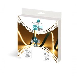 Fita Led Ip20 18w 3000k 12v Cob Gaya