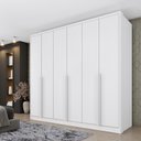 Ver imagem 2 de Guarda-Roupa Casal com 6 Portas e 6 Gavetas 243cm Multimóveis CR35489 Neve