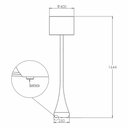 Ver imagem 5 de Luminária Dubai - Champagne