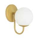 Ver imagem 1 de Arandela Luminária Ignis P Globo 12 Cm Moderno Dourado 003
