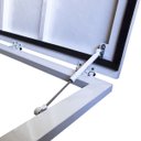 Ver imagem 4 de Tampa de Alumínio Para Casa de Maquina 100 x 100 - Sobrepor: Branco