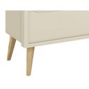 Ver imagem 3 de Cômoda Gaveteiro Théo New Areia Fosco com Natural - MoveisAqui