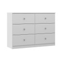 Ver imagem 2 de Cômoda com 6 Gavetas 110x80cm London Branco 6513